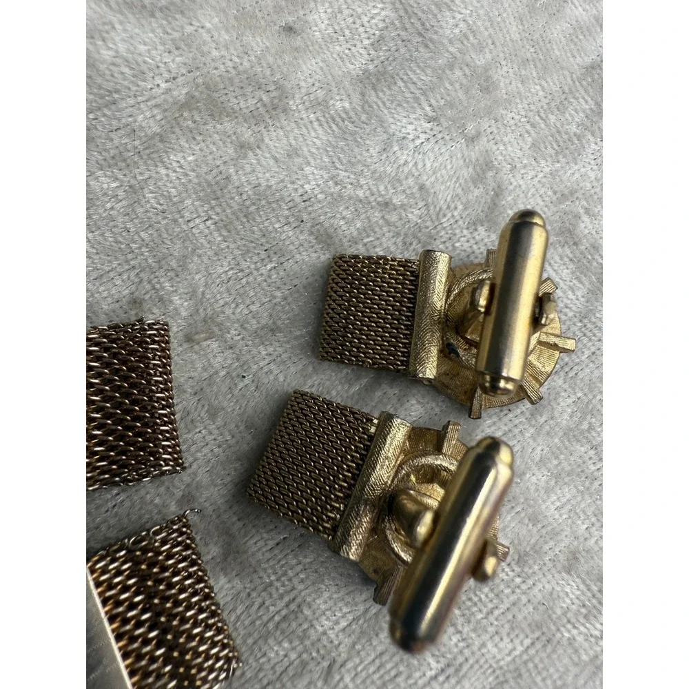 Vintage‎ Watermelon Cufflinks Lot Rivoli Gold Tone